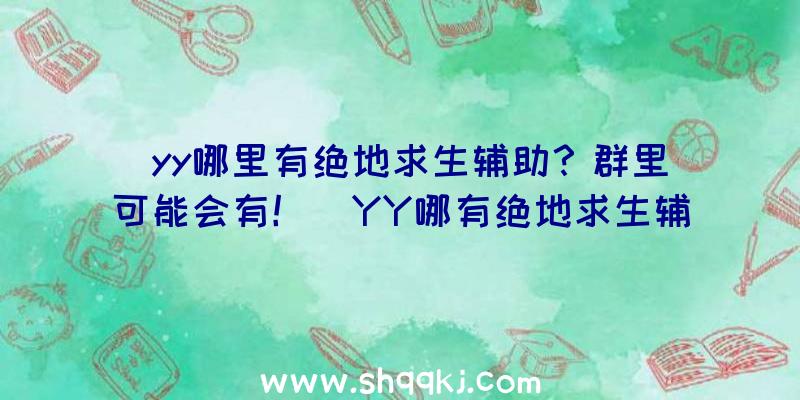 yy哪里有绝地求生辅助？群里可能会有！（YY哪有绝地求生辅助？）